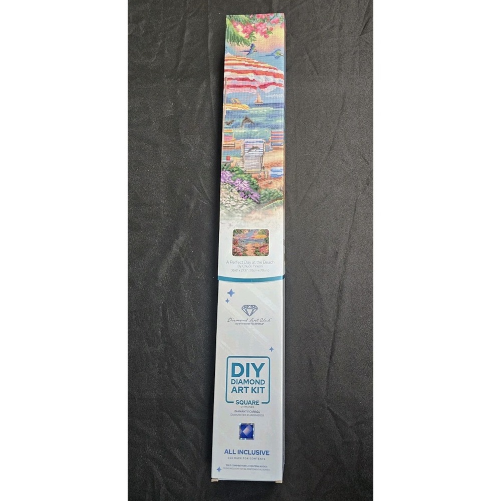 Diamond Art Club DIY Diamond Art Kit A Perfect Day At The Beach 36.6" x 27.6"
